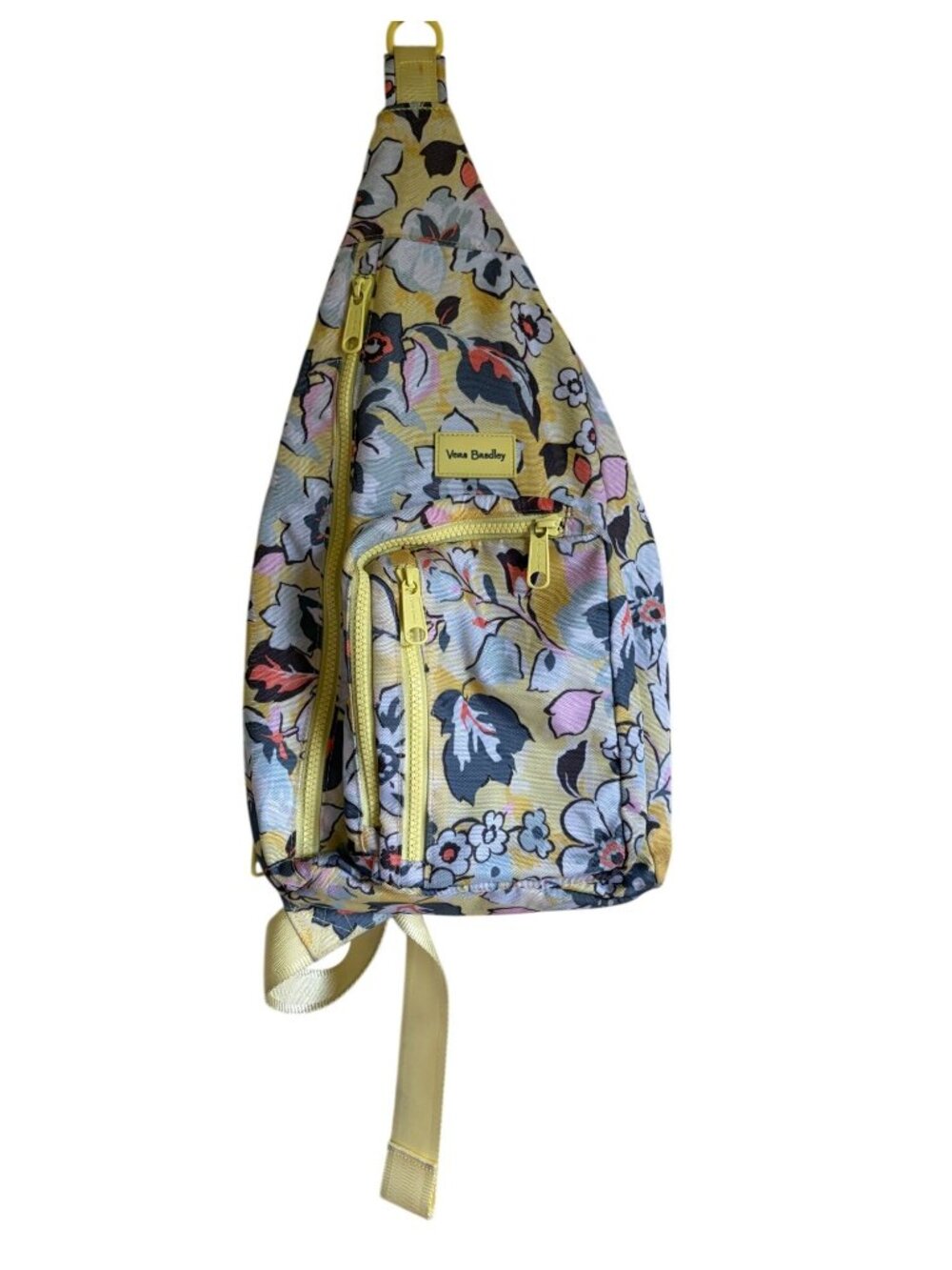 Vera Bradley Reactive Sling Sunny Garden Yellow Floral Backpack